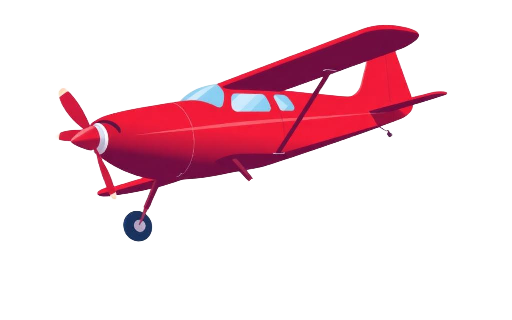 Aviator aircraft waiting for take-off